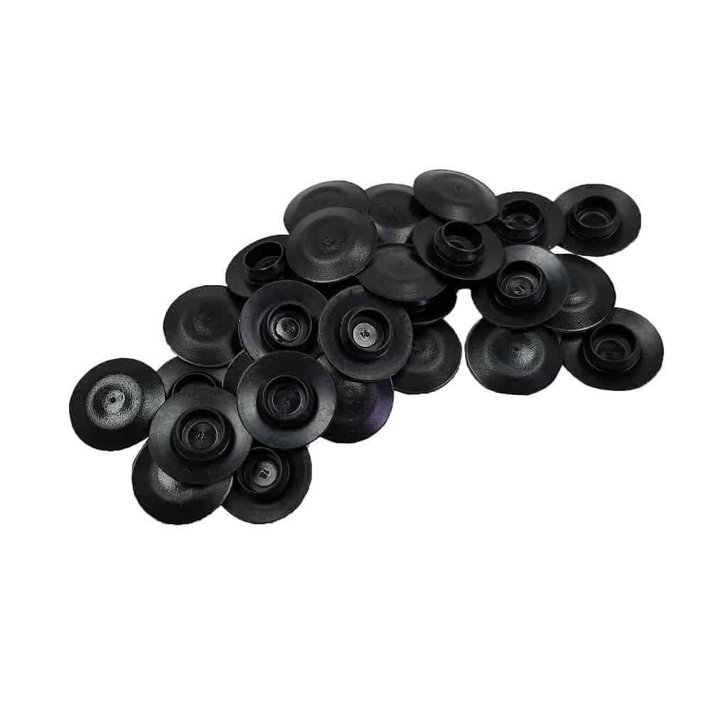 100 Piece 3 8 Inch Black Medium Flush Plugs – B & D Innovative Tools